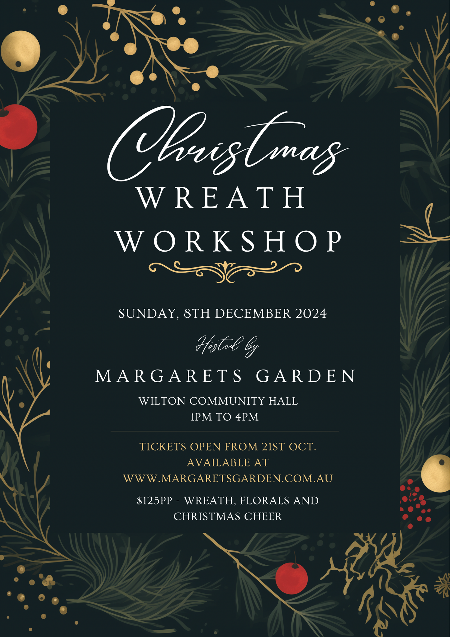 Christmas wreath workshop